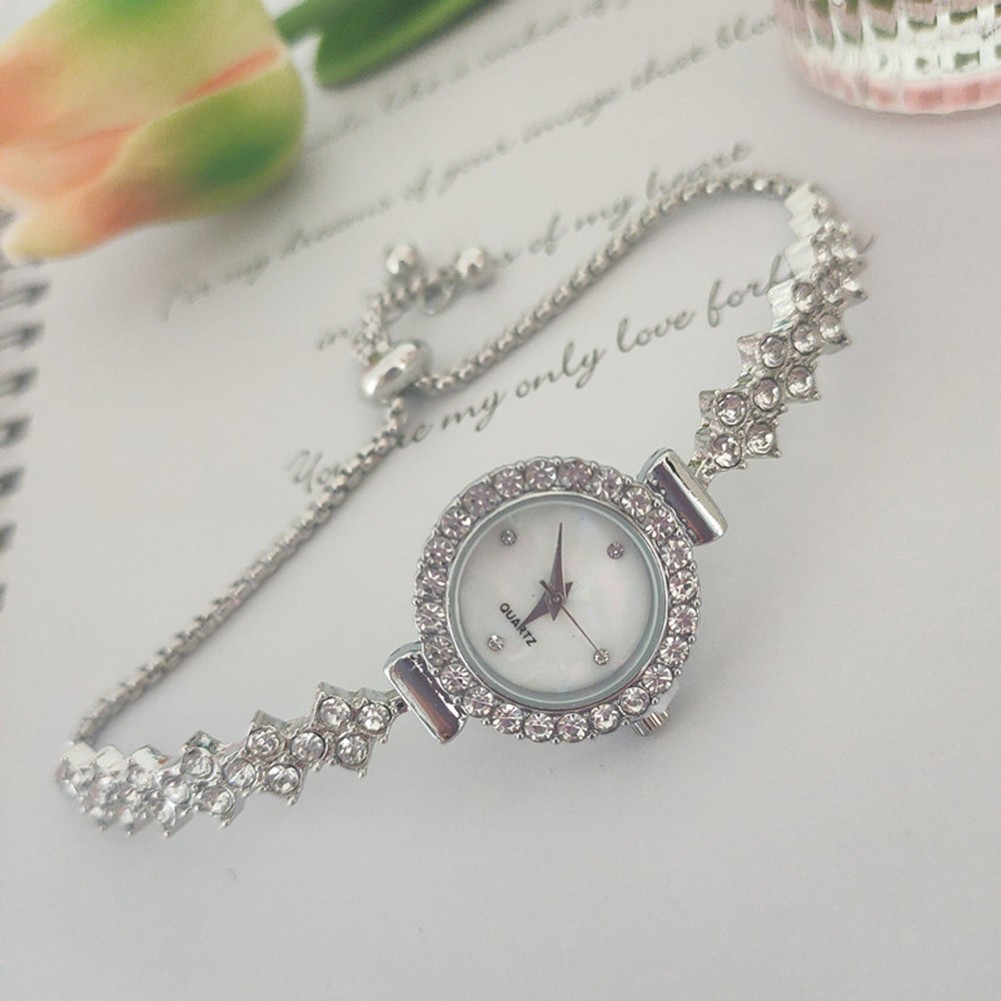 Unique Quartz Watch with Elegant Diamond PullOut Strap for Stylish Looks - Picture 14 of 15