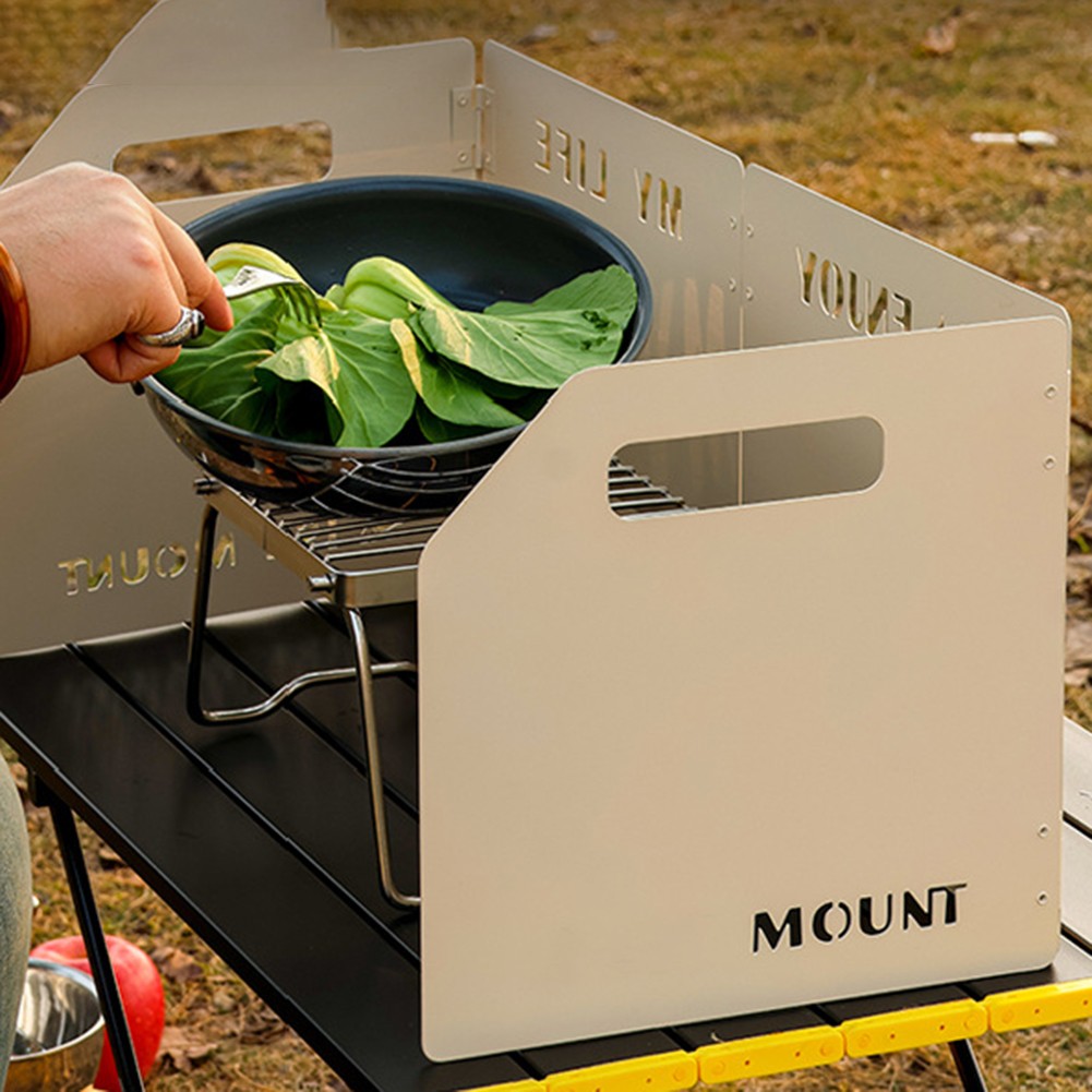 Pare-vent De Camping Pliable Vinnykud – Alliage D'aluminium, 8 à 16 Panneaux, Taille 67 à 133 Cm – Pour Réchauds, BBQ, Pique-nique