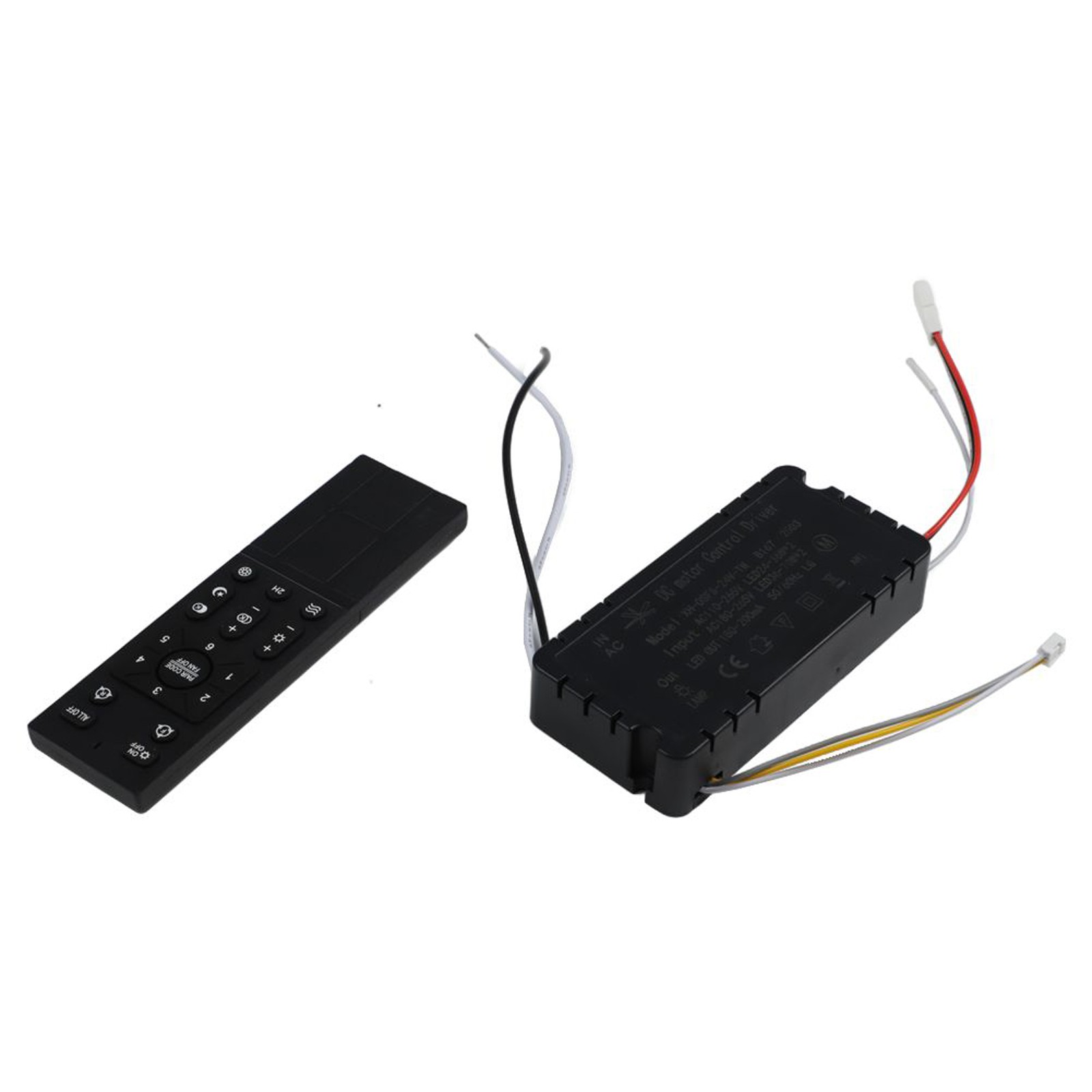 Remote Control for Ceiling Fan Light 6 Speed Settings Battery Monitoring