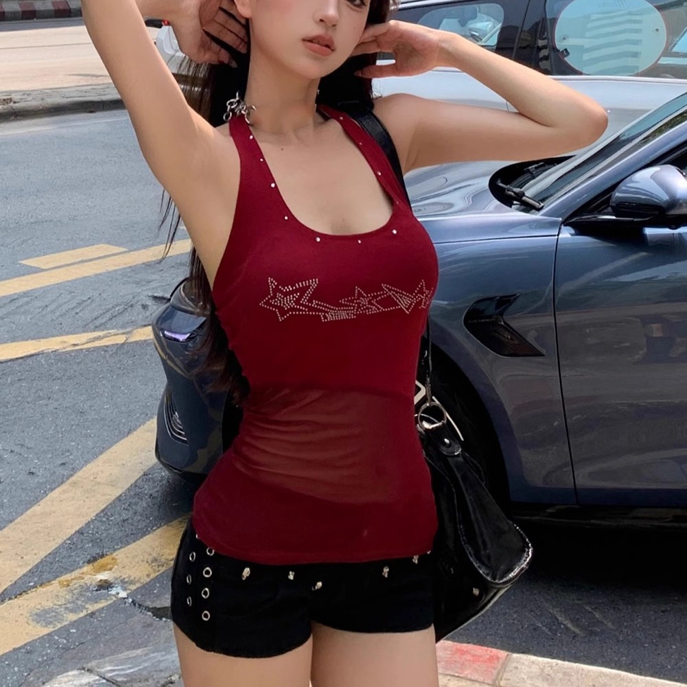 For Holiday Backless Halter Neck Casual Spring Summer Daily Casual Wear - Picture 14 of 24