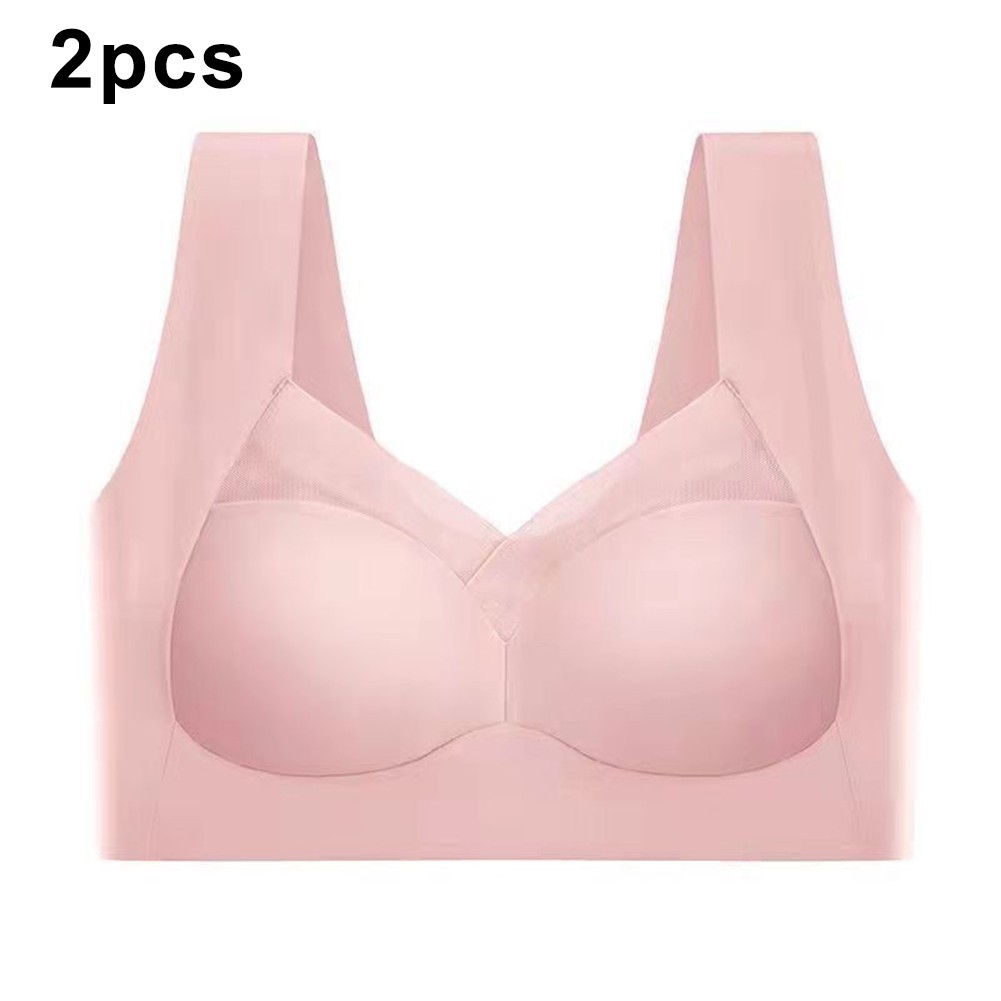 Large Seamless Sports Bra for Women with Push Up and Breast Control Design