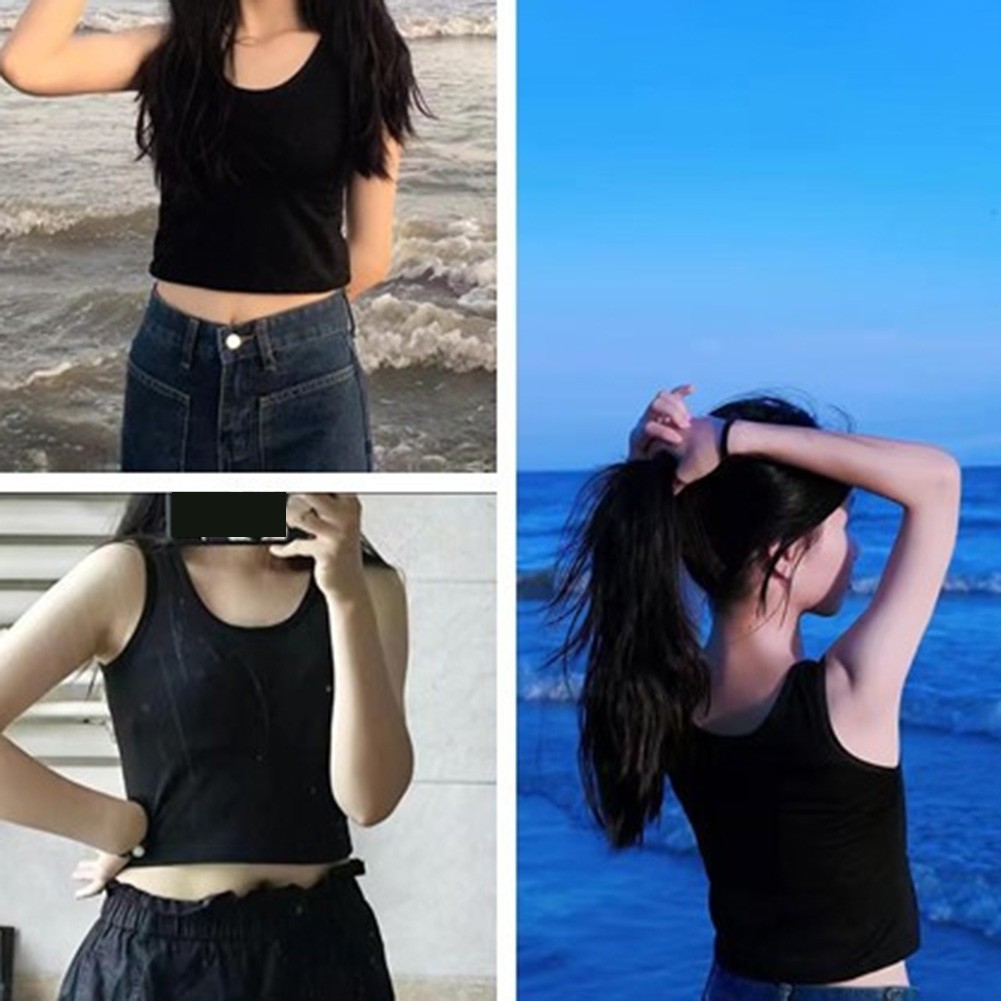 Summer Fashion for Women Slim Solid Sleeveless Tank Tops for Casual Occasions - Picture 12 of 20