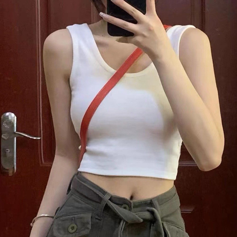 Summer Fashion for Women Slim Solid Sleeveless Tank Tops for Casual Occasions - Picture 13 of 20