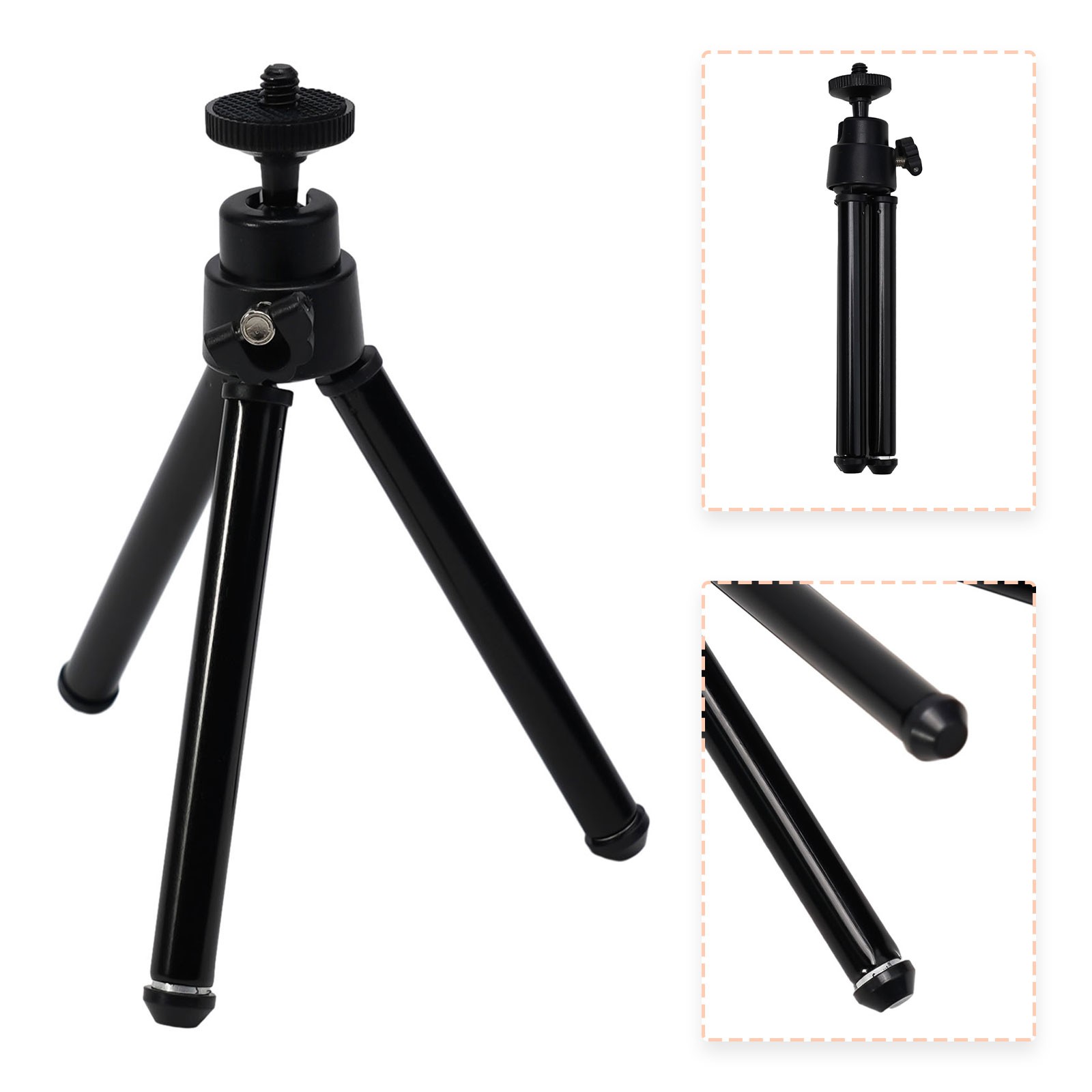 Mini Tripod Stand Lightweight Adjustable Ideal for Projectors and Cameras - Picture 26 of 35