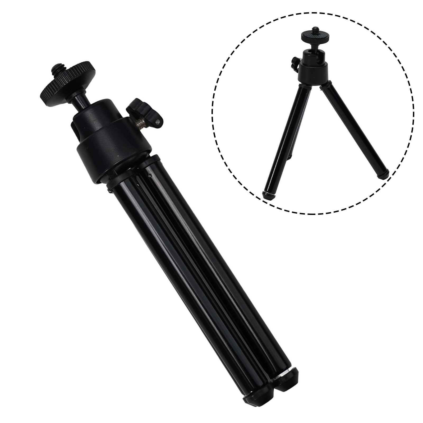 Mini Tripod Stand Lightweight Adjustable Ideal for Projectors and Cameras - Picture 29 of 35