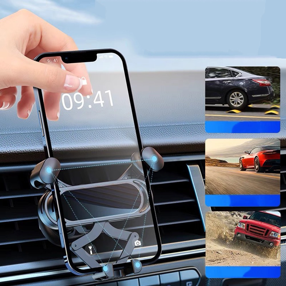 Support Téléphone Robuste pour Véhicules avec Clip Réglable et Poignée Caou - Photo 5 sur 12
