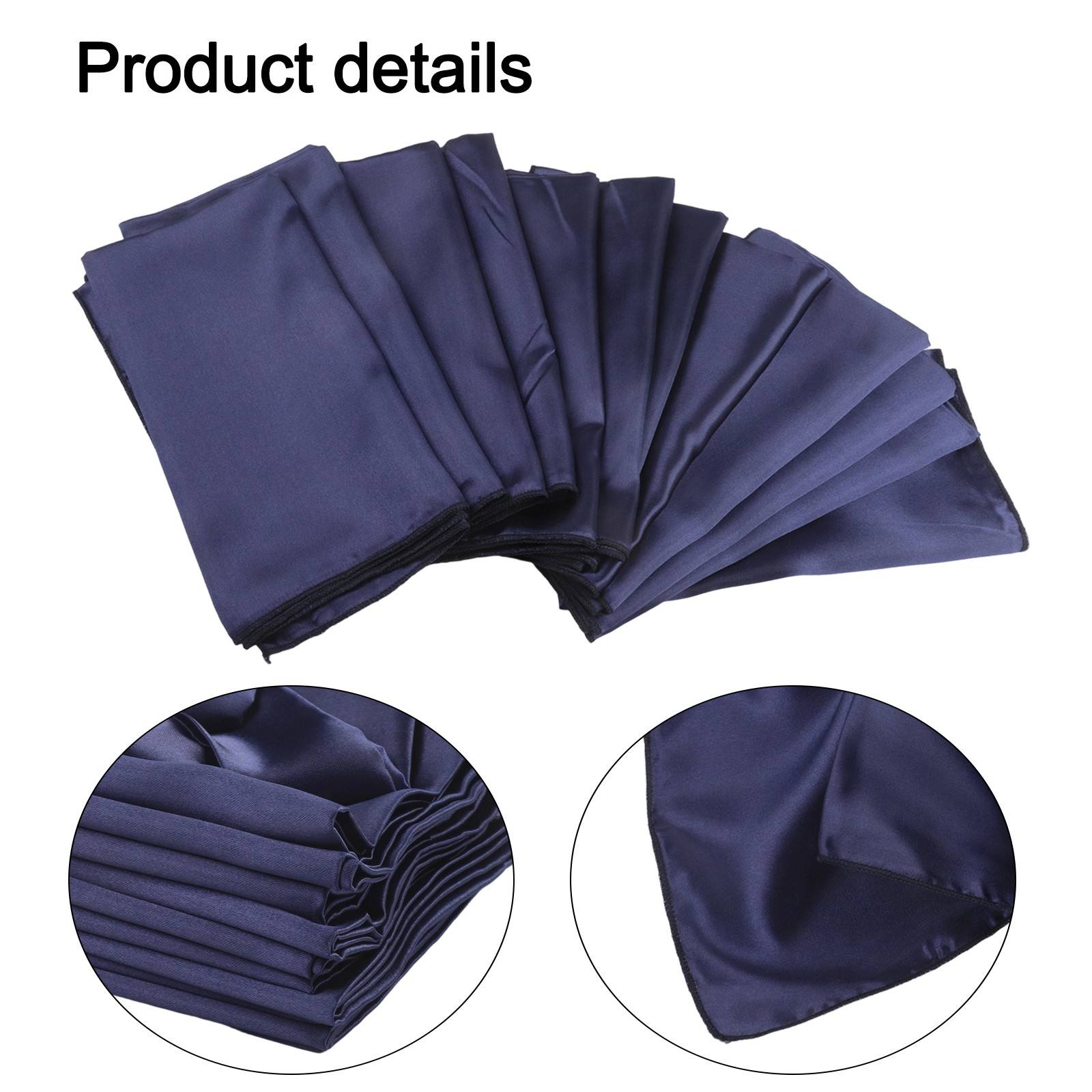 Brand New Cloth Napkins Napkins 12 Pieces Easy To Fold Into Elaborate Polyester - Picture 27 of 30