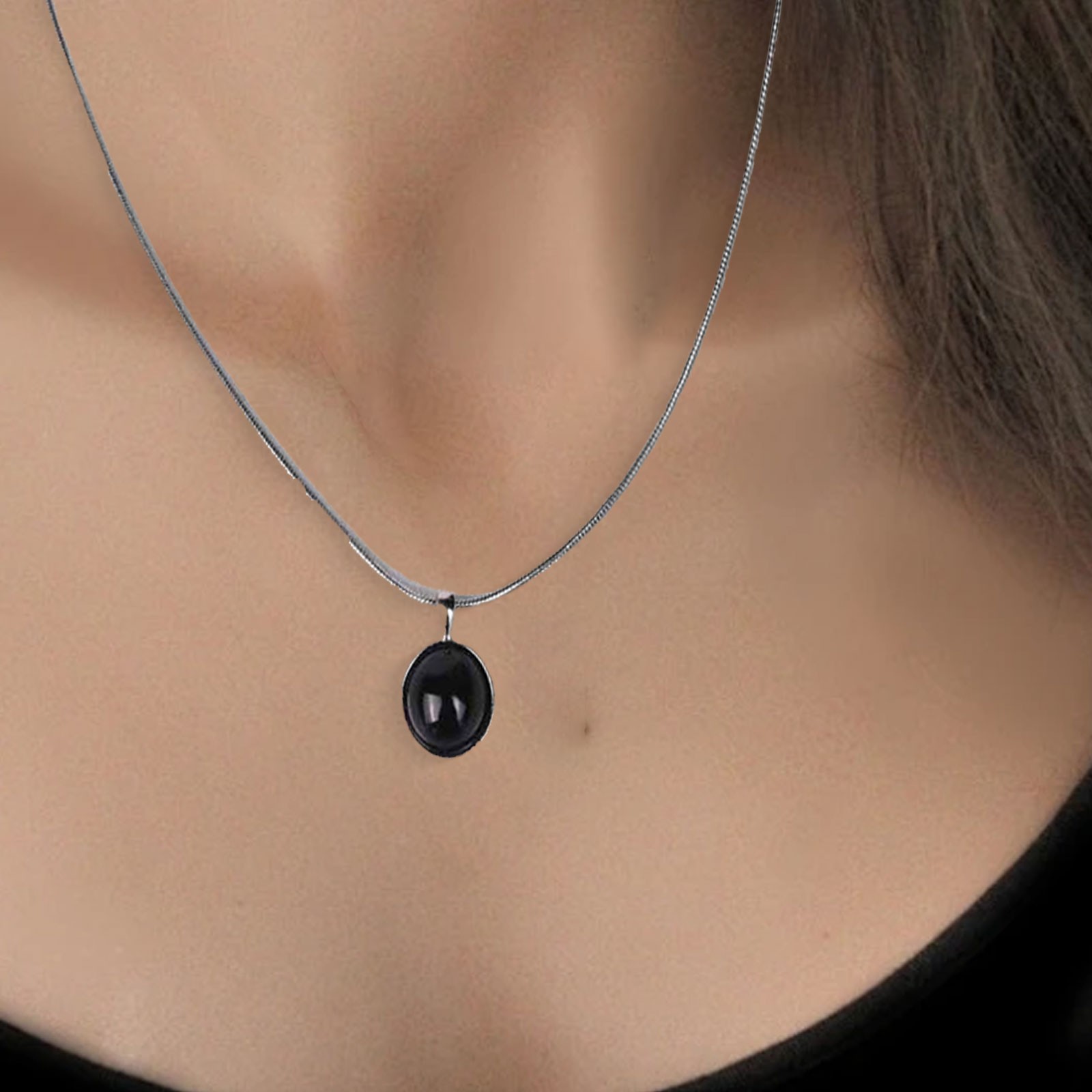 Chic Moonstone Clavicle Necklace Unique and Compact Design for Effortless Style - Picture 19 of 37