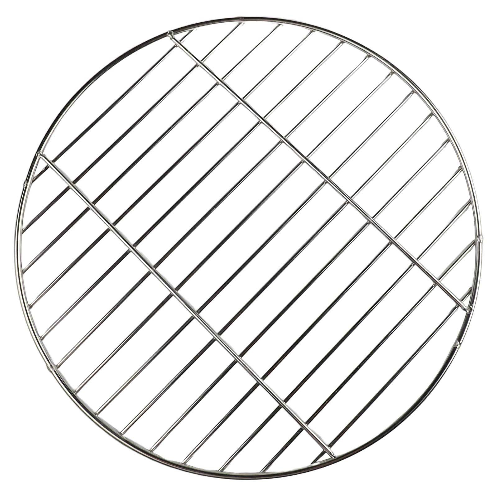 Edelstahl Camping BBQ Gitter rund Backblech 30 cm 35 cm 40 cm Größen - Bild 48 von 61