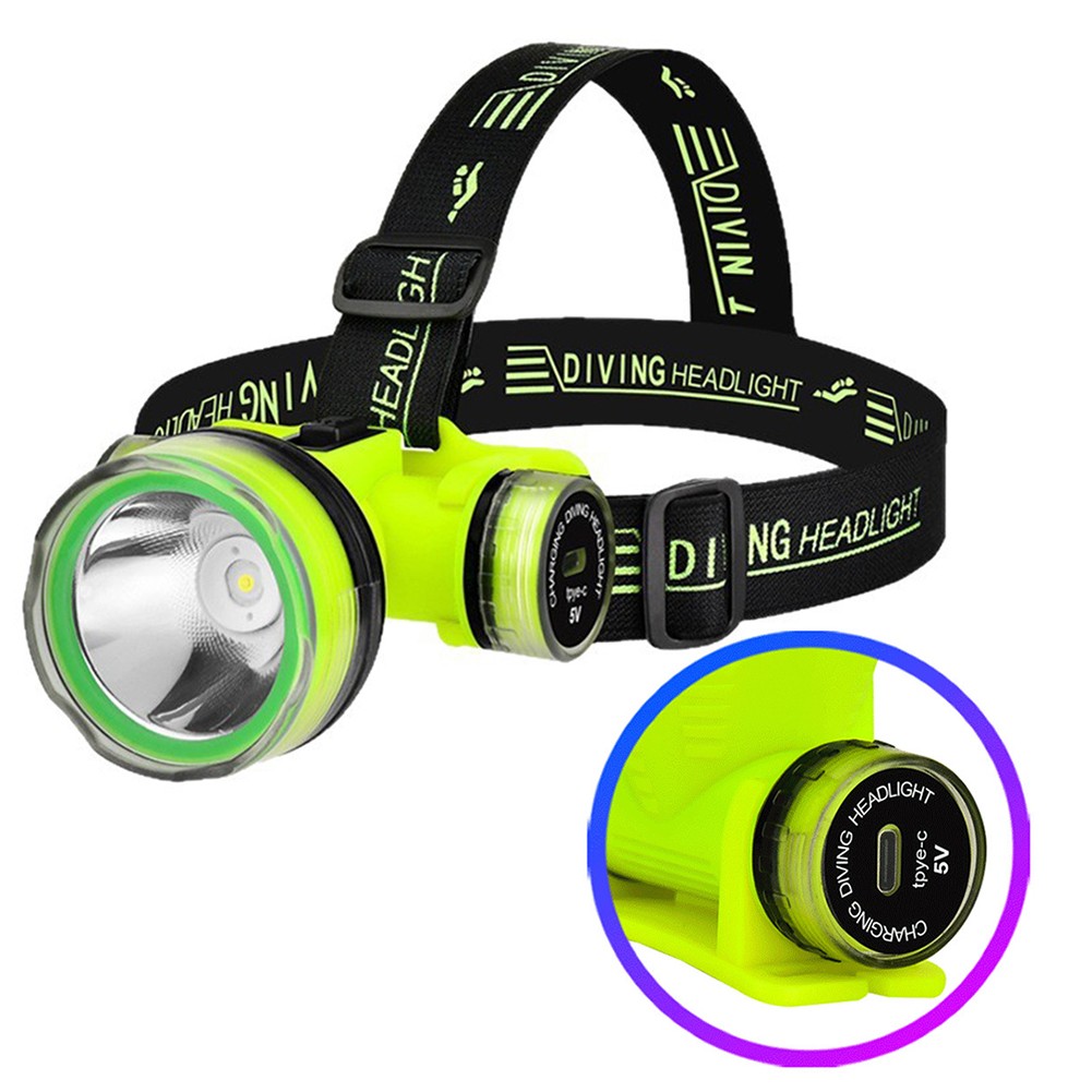 for 2 Lighting Modes Diving Headlamp 350M for Outdoor For Night Activities - Produktbild 9
