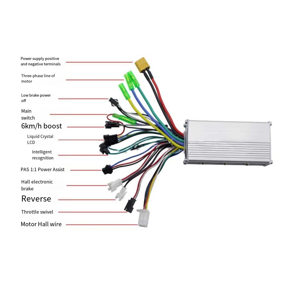 Electric Bike Brushless Controller Kit 36/48V/60V 500W With LCD 866 Display - Picture 15 of 26