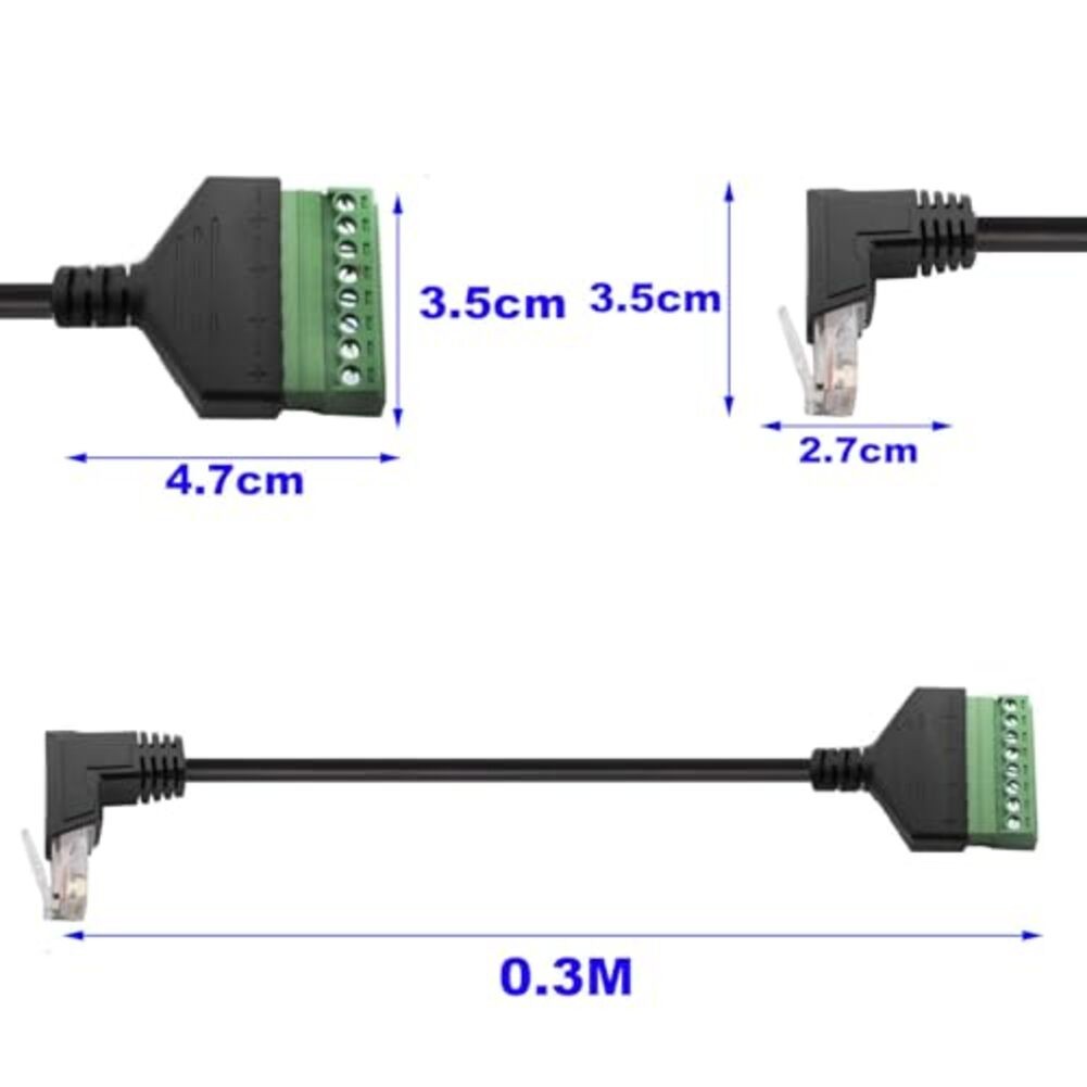 Adaptateur câble réseau pour bornes RJ45 vers 8 broches pour différents câbles - Photo 14/24