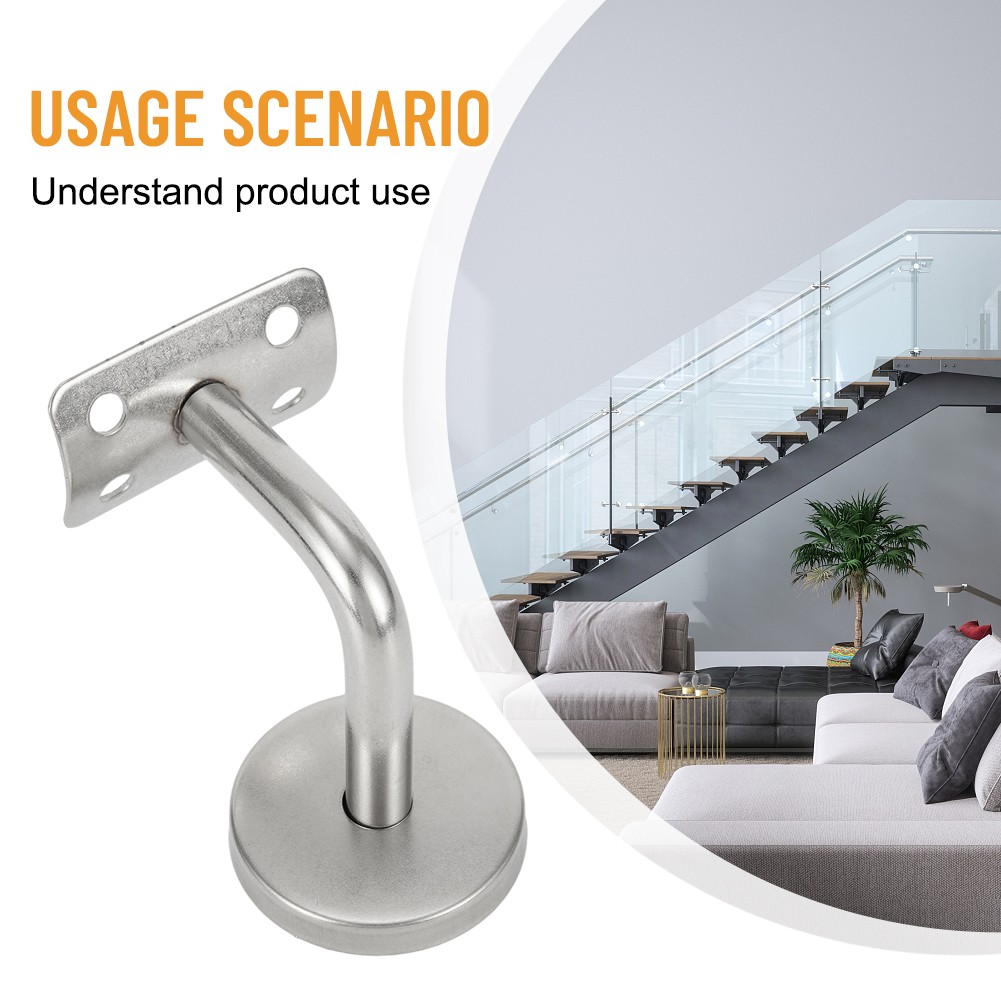 Wall Support Stair Handrail Fits Oak Handrails Strong And Secure Connection - Picture 18 of 20