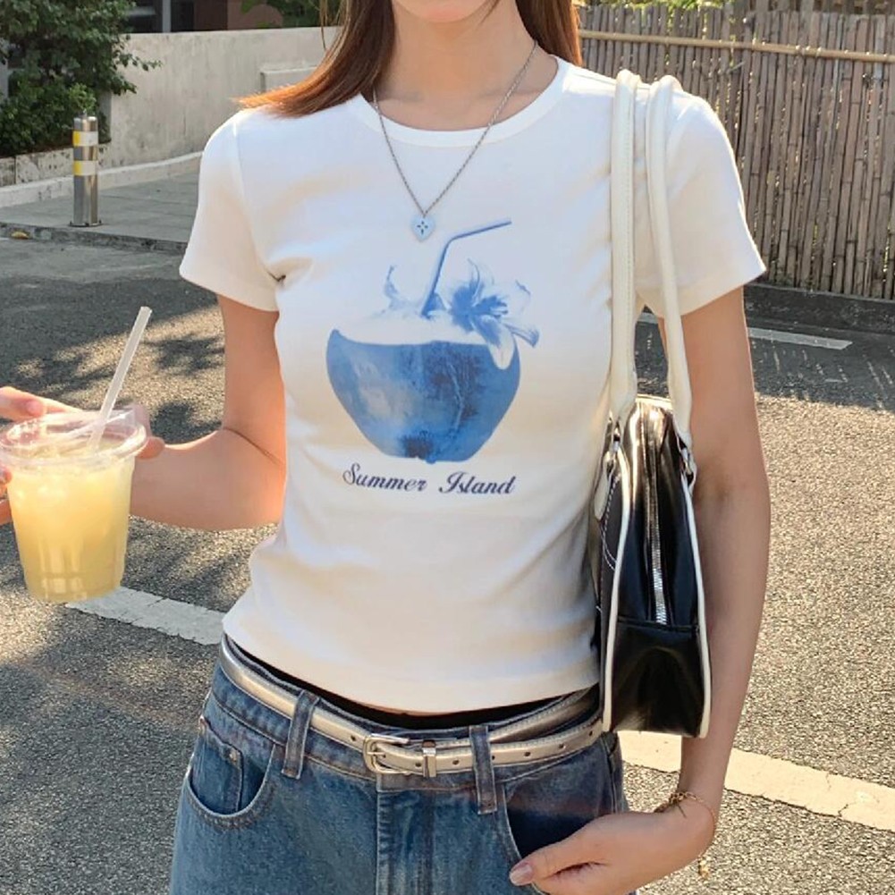 Slim Fit T Shirt Printed White T Shirt Casual Wear Brand New Condition - Picture 13 of 32