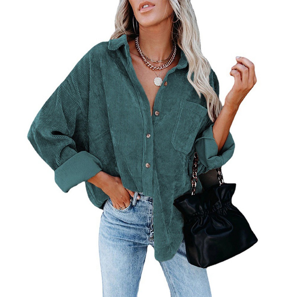 Loose Casual Shirt Spring Autumn Shirt Suitable For Autumn Polyester Shirt - Picture 35 of 72