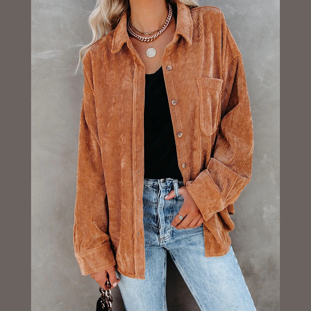 Loose Casual Shirt Spring Autumn Shirt Suitable For Autumn Polyester Shirt - Picture 66 of 72