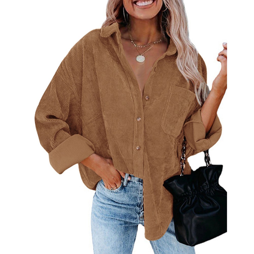 Loose Casual Shirt Spring Autumn Shirt Suitable For Autumn Polyester Shirt - Picture 72 of 72