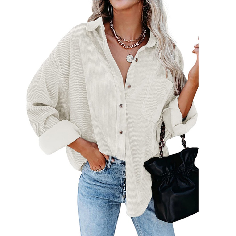 Loose Casual Shirt Spring Autumn Shirt Suitable For Autumn Polyester Shirt - Picture 57 of 72