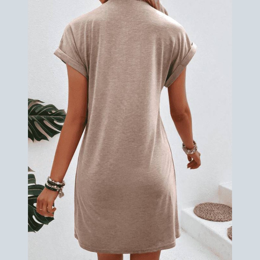 Simple and Casual T Shirt Dress for Women in Solid Colors for Effortless Style - Picture 22 of 72