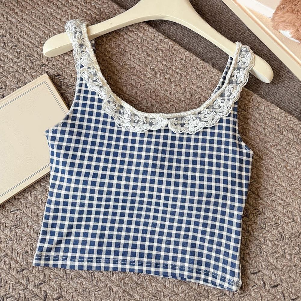 Stylish Ladies Bow and Lace Vest for Comfortable Spring and Summer Wear - Picture 13 of 13