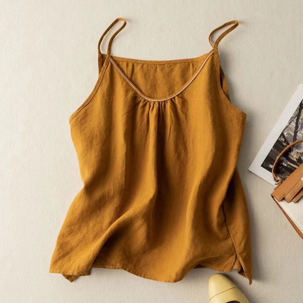 Women Sleeveless Vest Top for Summer in Solid Colors for Everyday and Vacation - Zdjęcie 13 z 32
