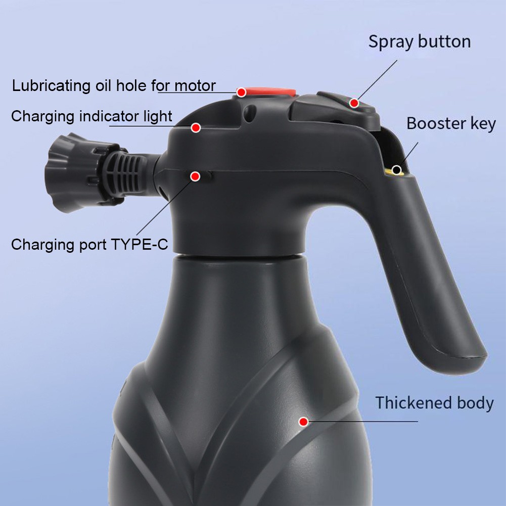 2L Hand Pump Foam Sprayer Snow Foam Gun Nozzle With Pressure Relief Valve Car Wash Spray Bottle Window Cleaning Tools