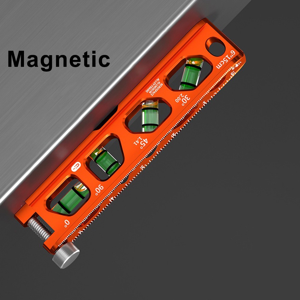Nivel magnético multiángulo de 6 pulgadas con fácil fijación para metalurgia - Imagen 21 de 27