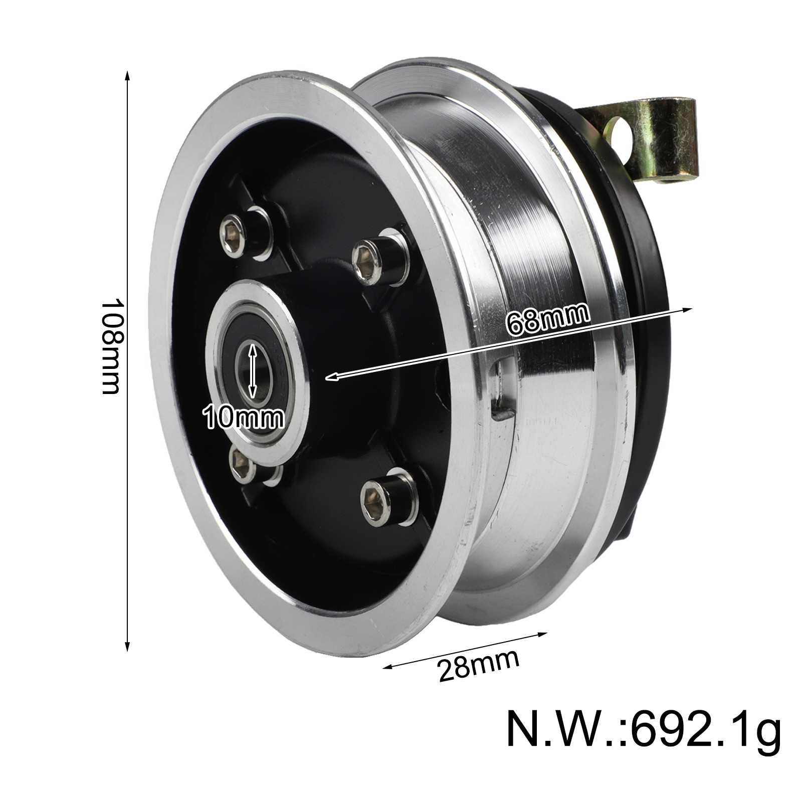 Reliable Front Wheel Drum Brake Hub for 8 inch EScooter & EVehicle Use - Picture 23 of 25