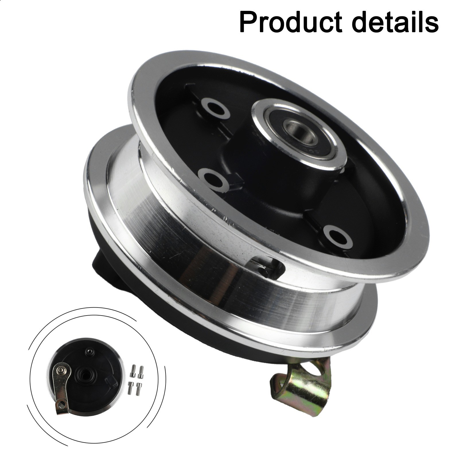 Reliable Front Wheel Drum Brake Hub for 8 inch EScooter & EVehicle Use - Picture 15 of 25