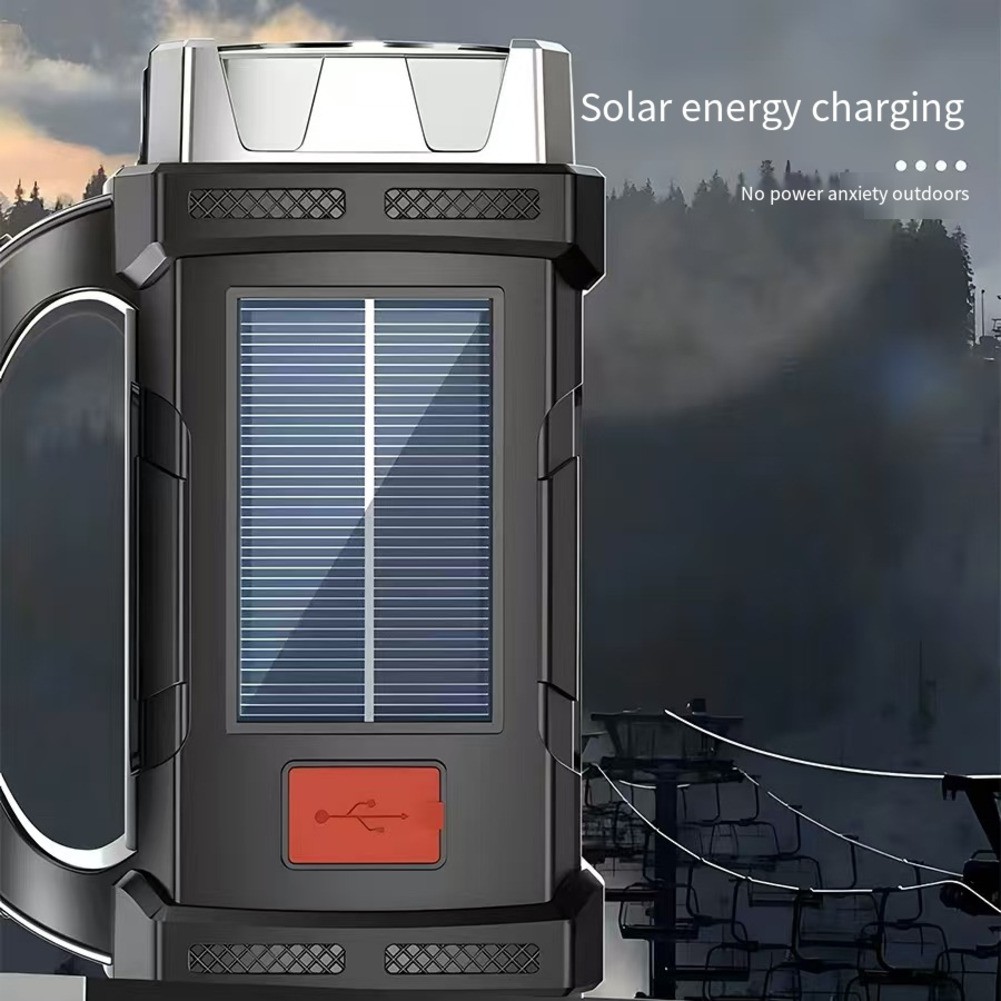 Solar USB Rechargeable Dual-Head Flashlight: Perfect for Camping & Emergencies! - Picture 11 of 18