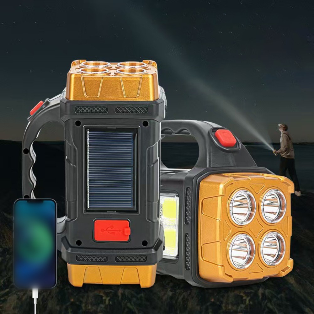 Solar USB Rechargeable Dual-Head Flashlight: Perfect for Camping & Emergencies! - Picture 16 of 18