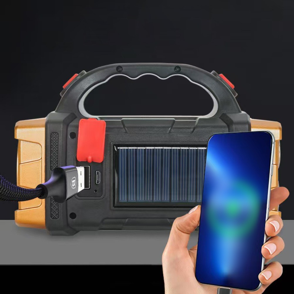 Solar USB Rechargeable Dual-Head Flashlight: Perfect for Camping & Emergencies! - Picture 14 of 18