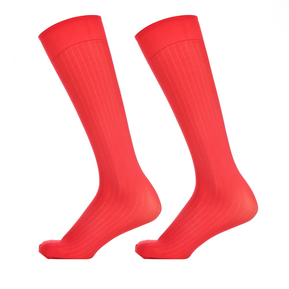 Pour vêtements d'affaires hommes rayures robe chaussettes bas tube transparent - Picture 54 of 62