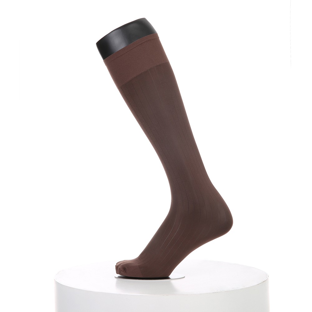 Pour vêtements d'affaires hommes rayures robe chaussettes bas tube transparent - Picture 33 of 62