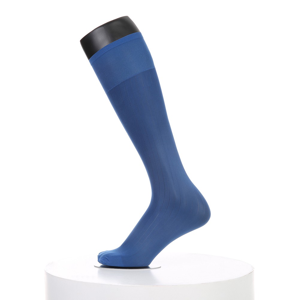 Pour vêtements d'affaires hommes rayures robe chaussettes bas tube transparent - Picture 57 of 62