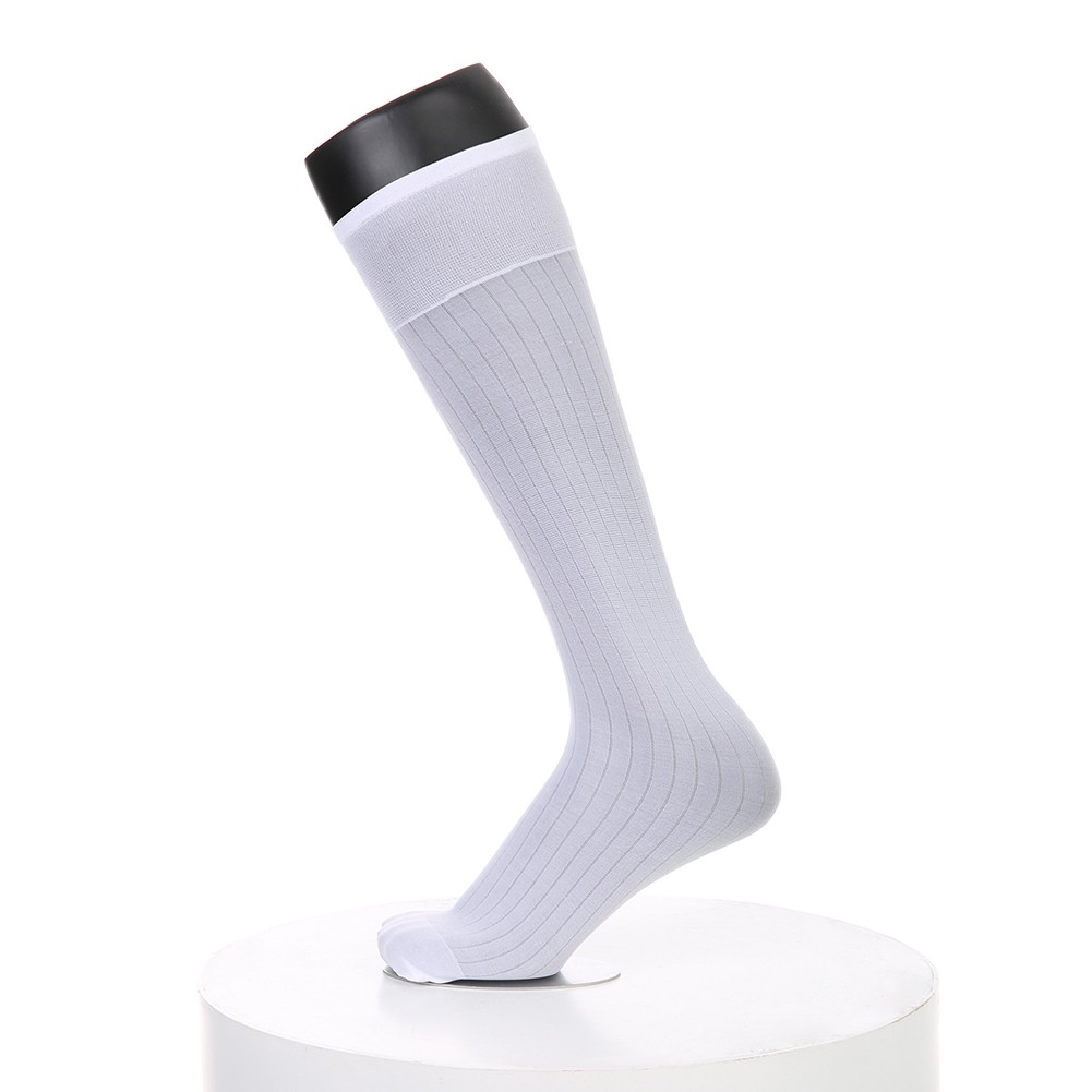 Pour vêtements d'affaires hommes rayures robe chaussettes bas tube transparent - Picture 28 of 62