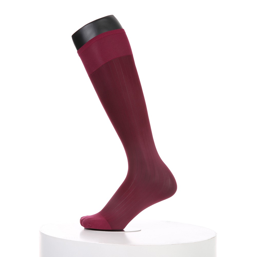 Pour vêtements d'affaires hommes rayures robe chaussettes bas tube transparent - Picture 40 of 62