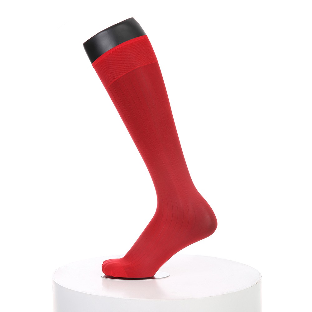 Pour vêtements d'affaires hommes rayures robe chaussettes bas tube transparent - Picture 55 of 62