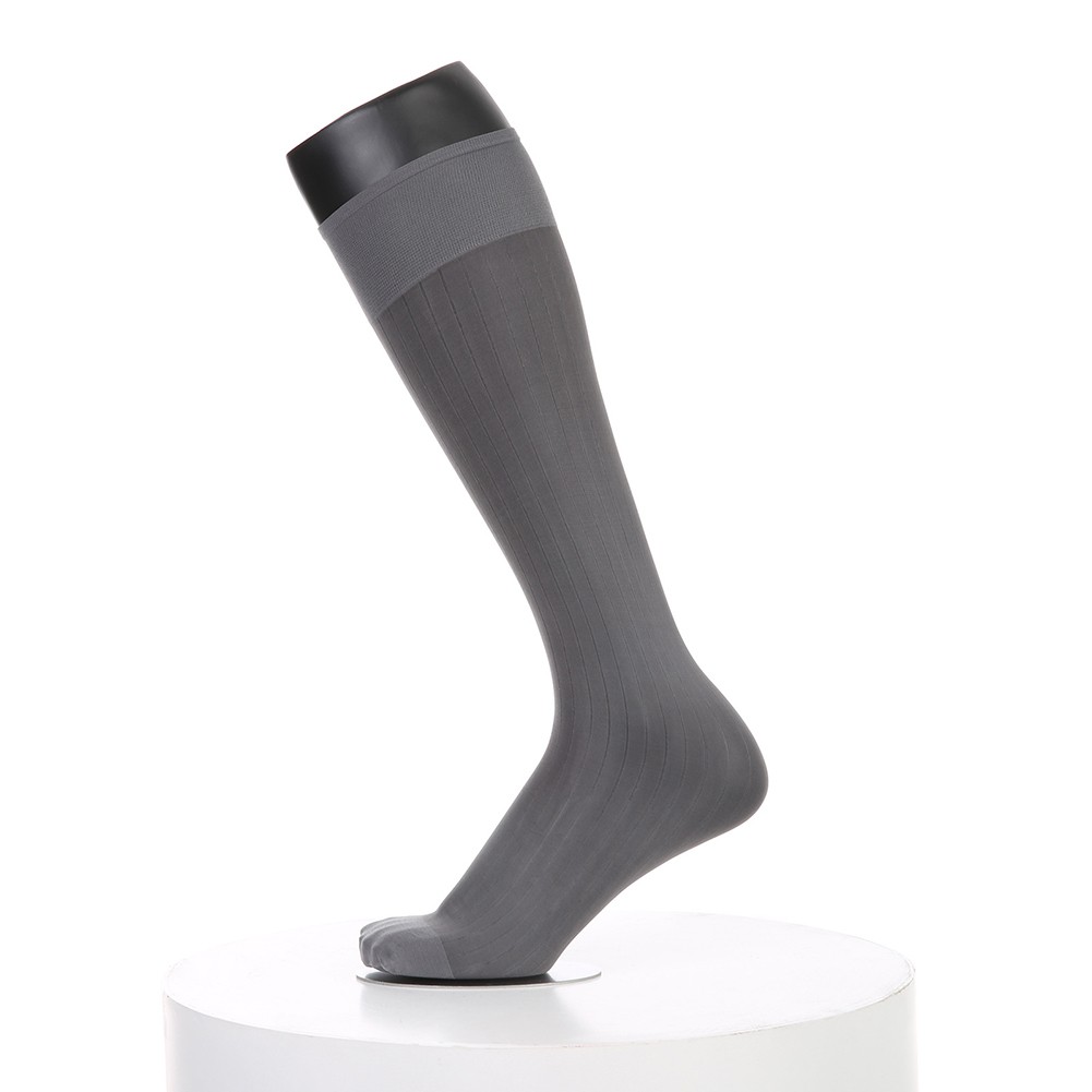 Pour vêtements d'affaires hommes rayures robe chaussettes bas tube transparent - Picture 27 of 62