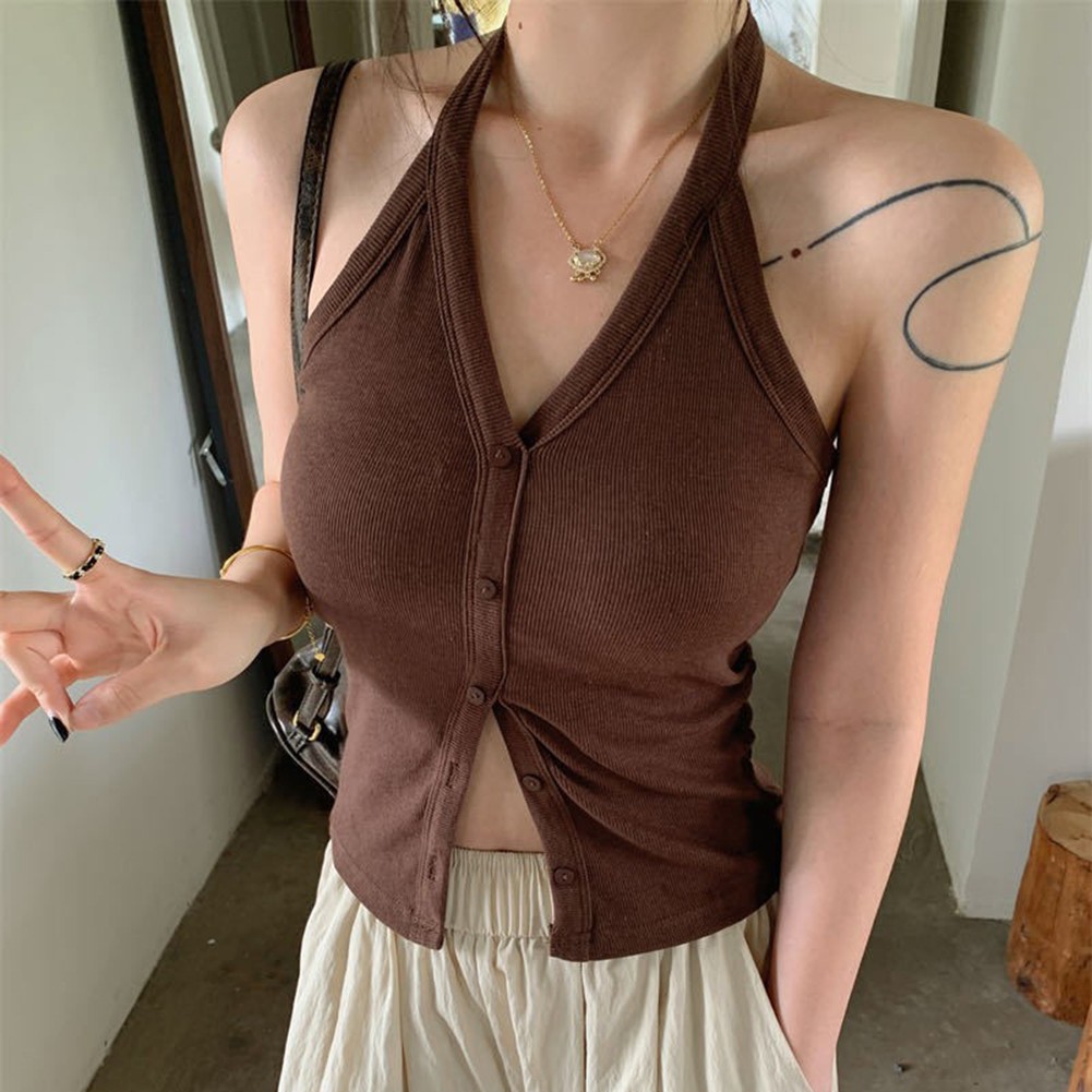 Button V-neck Applicable Gender Female Home And Daily Wear For Spring Fashion - Picture 13 of 13