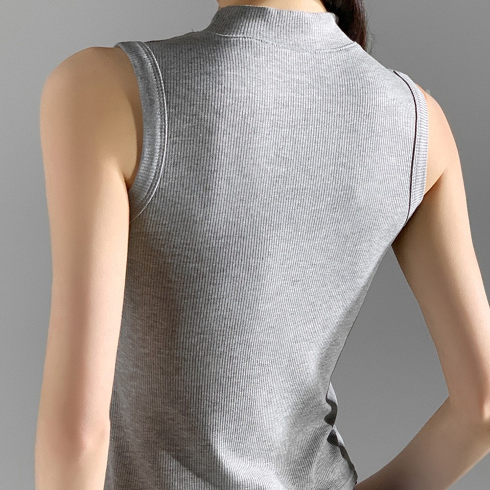 Women Summer Casual Vests with Slim Fit Design in Solid Colors for Daily Wear - Picture 26 of 42