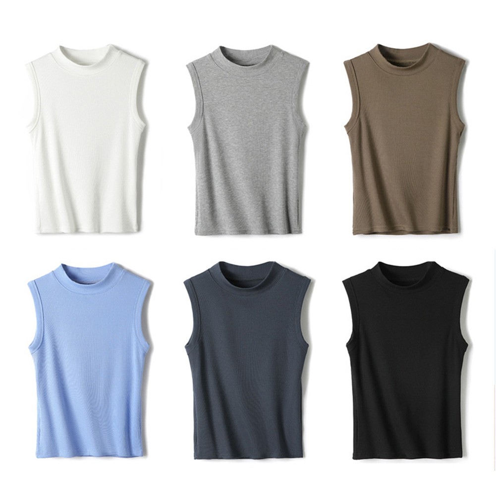 Women Summer Casual Vests with Slim Fit Design in Solid Colors for Daily Wear - Picture 18 of 42