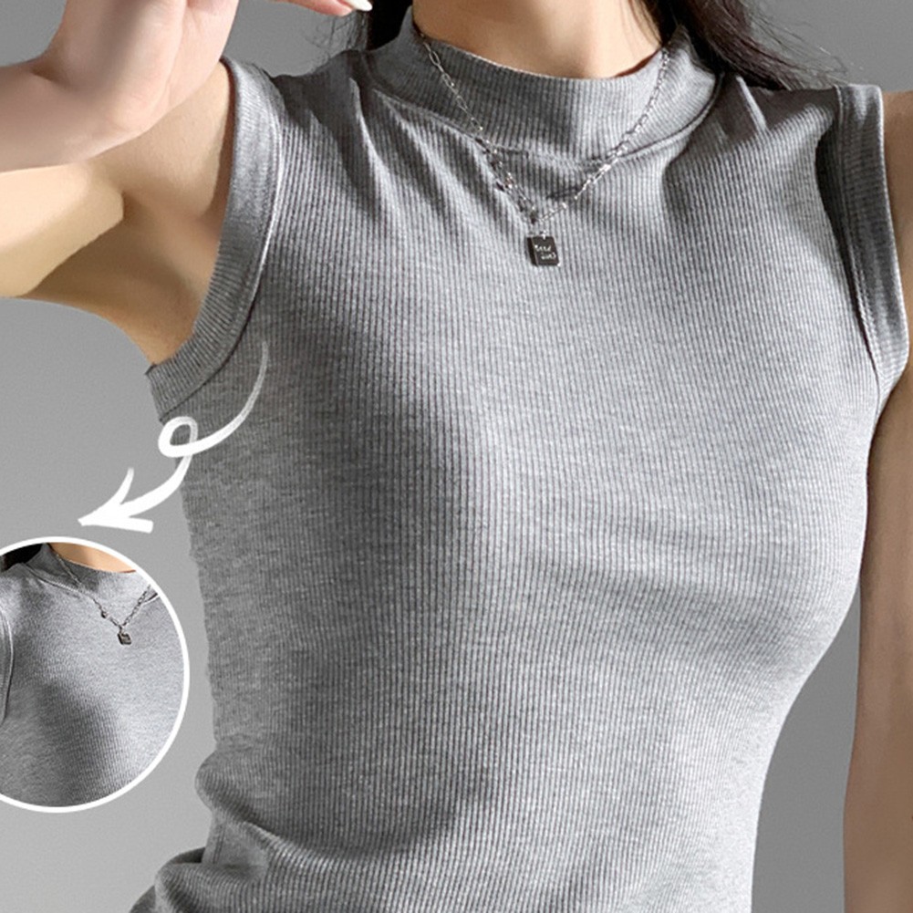 Women Summer Casual Vests with Slim Fit Design in Solid Colors for Daily Wear - Picture 28 of 42