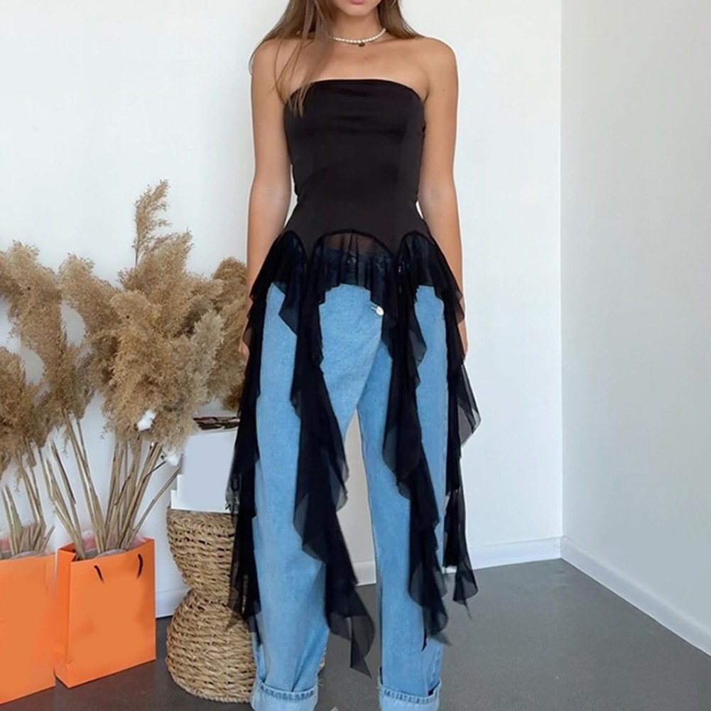 Vintage Women Off Shoulder Halter Vest Solid Color Tank Tops for Summer - Picture 14 of 30