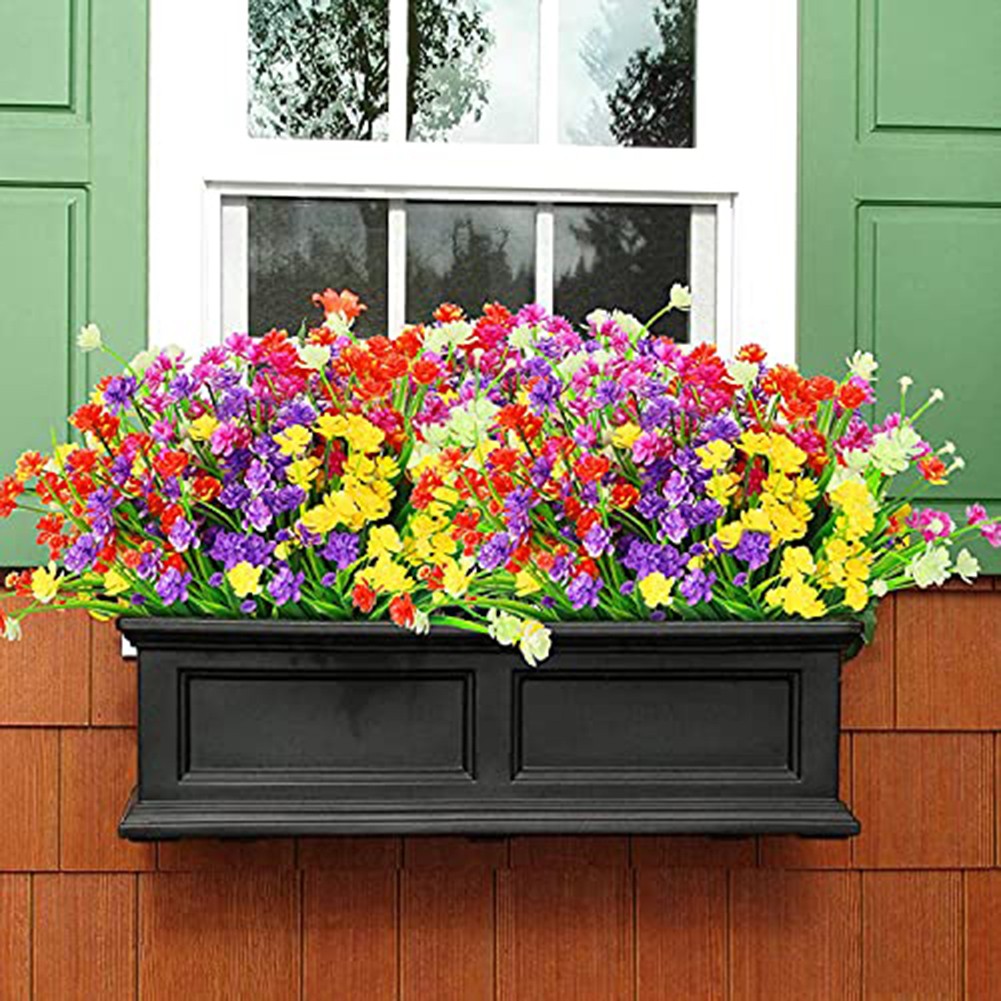 Artificial Flowers 14 Inches Tall Creative Arrangements Indoor Outdoor Use - Picture 19 of 82