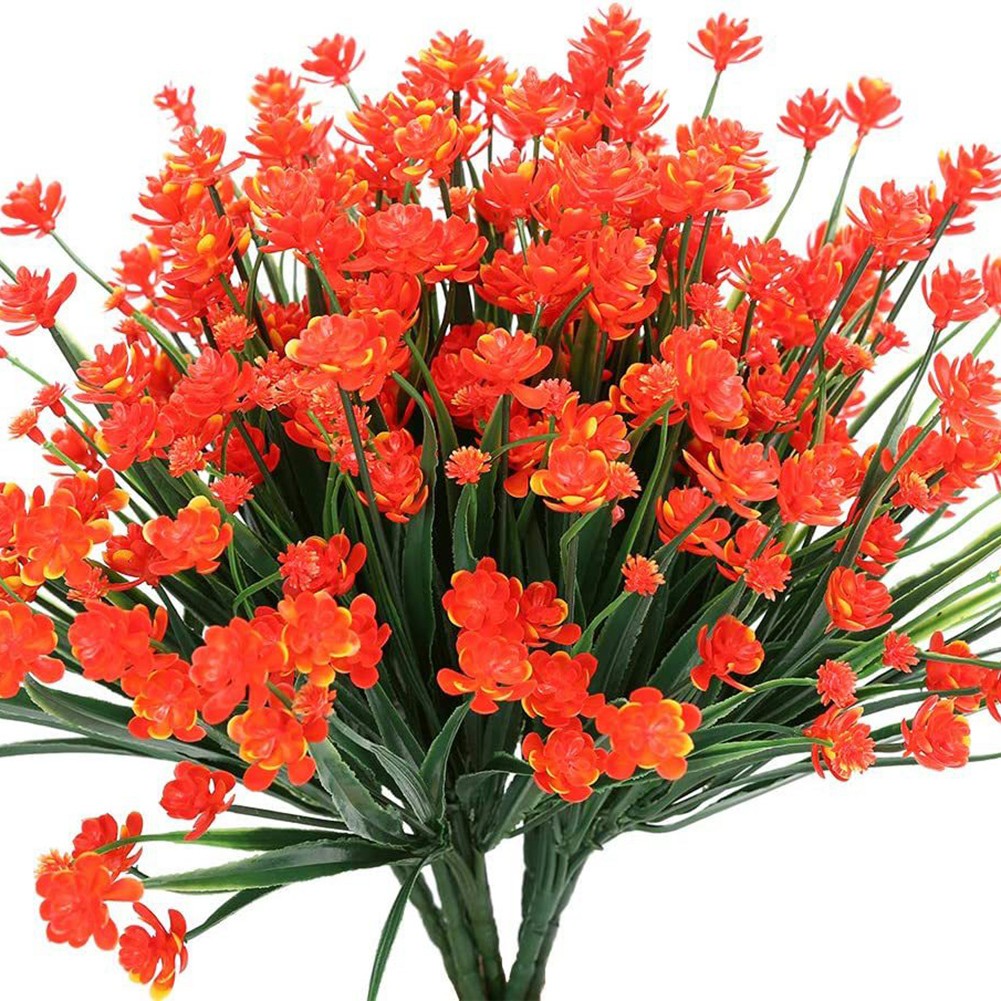 Artificial Flowers 14 Inches Tall Creative Arrangements Indoor Outdoor Use - Picture 42 of 82