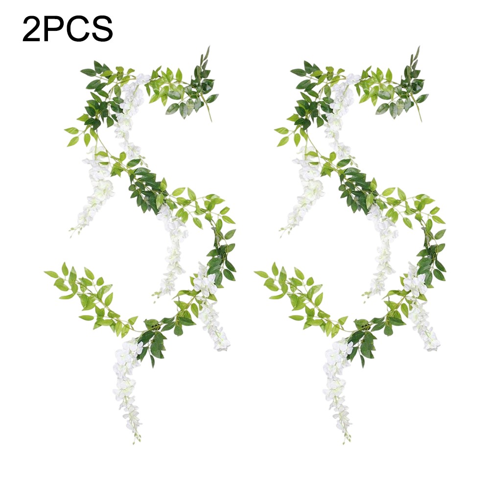 2PCS Lifelike Wisteria Flower Decor for Elegant For Weddings and Homes