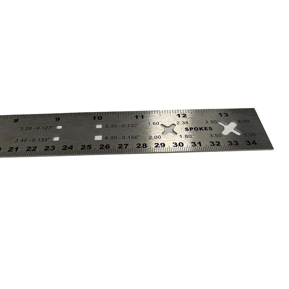 13 Inch Stainless Steel Spoke Measuring Ruler for Accurate Measurements - Picture 10 of 11