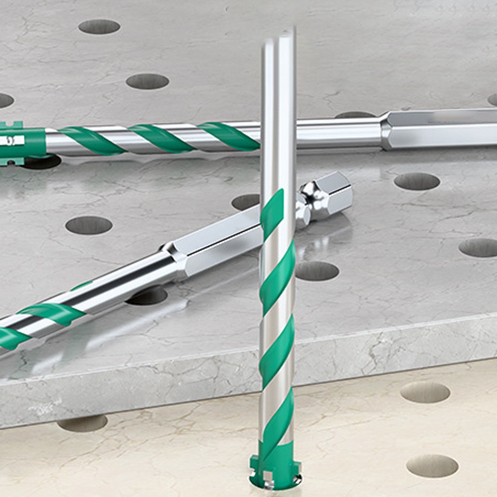 Heavy Duty 6 Piece Drill Bit Set Designed for Efficient Tile and Concrete Work