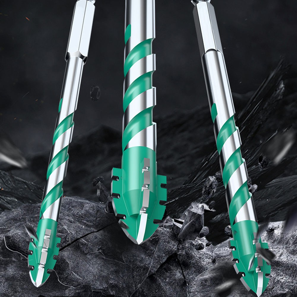 Heavy Duty 6 Piece Drill Bit Set Designed for Efficient Tile and Concrete Work